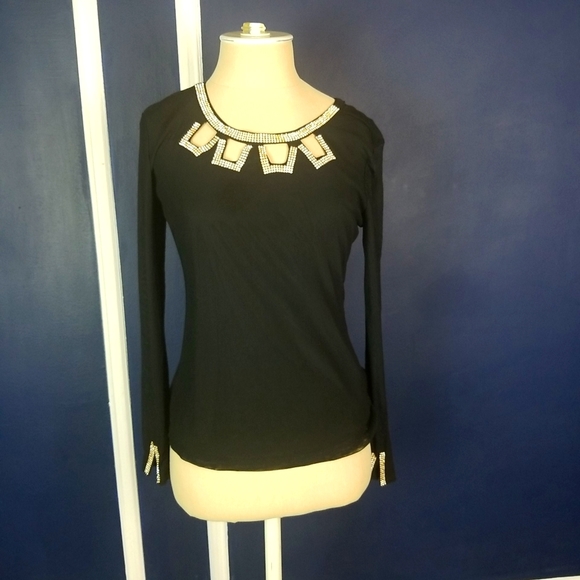 Love Nation Tops - Love Nation glam top medium. Rhinestones,  gold